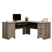 Photo 1 of Sauder 417586 Harbor View Corner Computer Desk Salt Oak Finish 