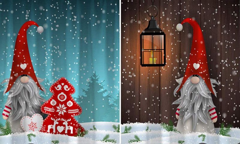 Photo 1 of 2 Pack Christmas Diamond Painting Kits for Adults,Christmas Gnomes Rhinestone Embroidery Cross Stitch Arts Craft Canvas Home Decor (12x16inch, Christmas Gnomes)
