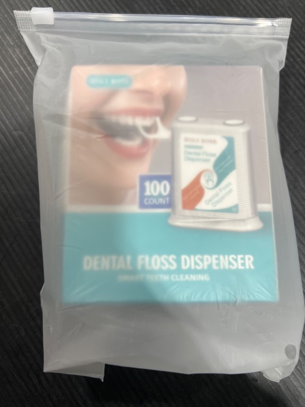 Photo 2 of Dental Floss Dispenser,with 100 Count Adults for Floss Sticks,Holy Rose Dental Floss Picks, Container Flossers Sealed Storage,No Fragrance Smell,More Hygienic