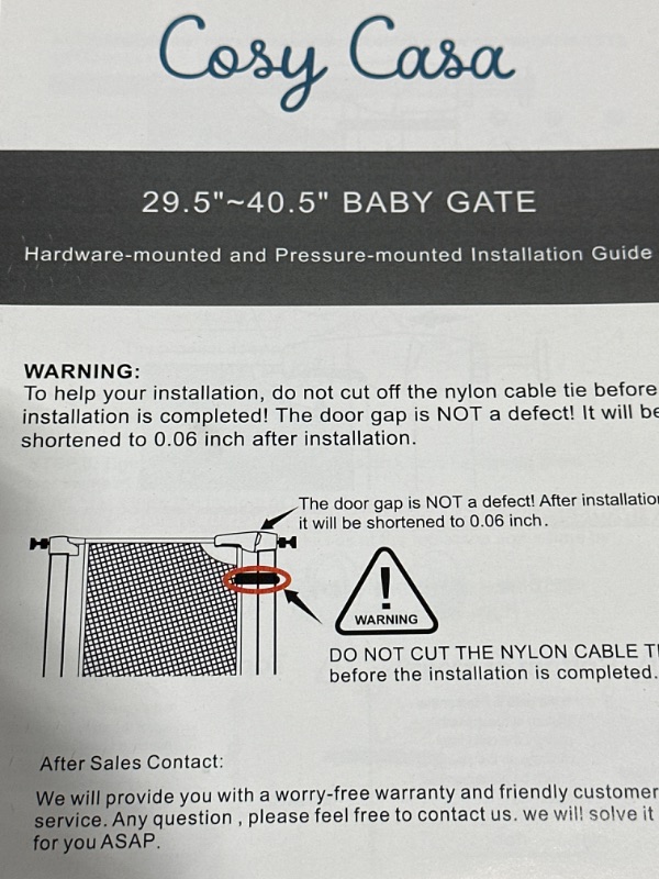 Photo 1 of Cosy Casa 20.5 x 40.5 in baby gate