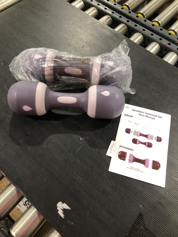 Photo 1 of 10LB PAIR OF DUMB BELLS- PURPLE