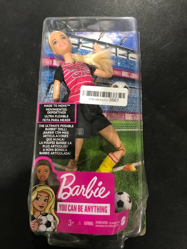 Photo 2 of Barbie Made to Move Posable Soccer Player Doll