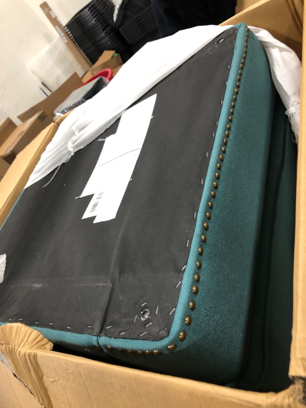 Photo 1 of Christopher Knight Home Malone Fabric Club Chair, Dark Teal