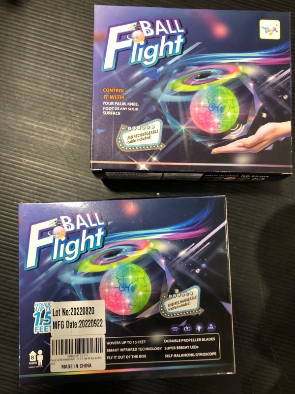 Photo 3 of (2 PACK) Flying Orb Ball Toys Globe Boomerang Hover Ball Galactic Fidget Spinner