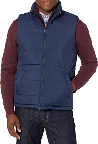 Photo 1 of Amazon Essentials Men's Mid-Weight Puffer Vest large
