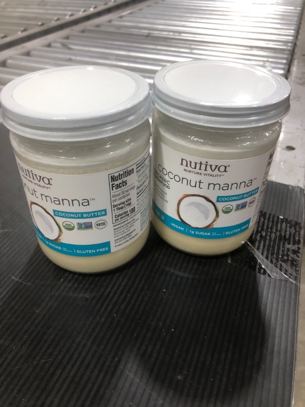 Photo 2 of (2 PACK) Nutiva Organic Coconut Manna - 15 oz jar