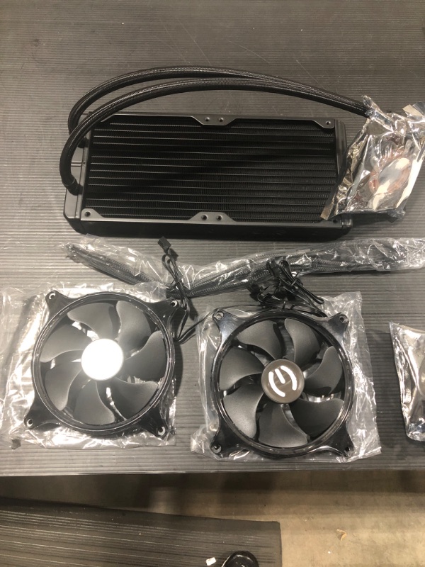 Photo 4 of EVGA CLCx 280mm All-in-One LCD CPU Liquid Cooler, 2X 140mm PWM ARGB Fans, Intel, AMD, 5 YR Warranty, 400-HY-CX28-V1 280mm CLCx