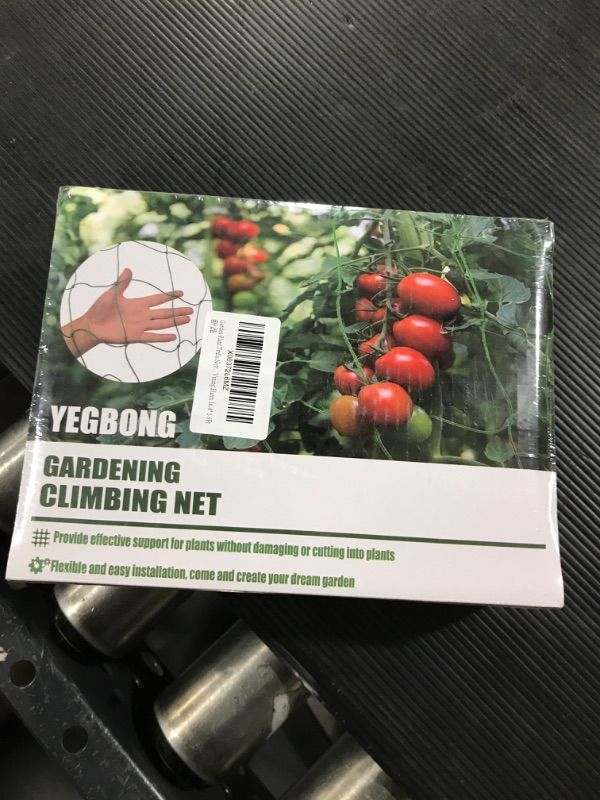 Photo 1 of 16.4* 5.9 Ft Garden Plant Trellis Netting Heavy-Duty Elastic Square Mesh for Climbing Plants Vegetable Cucumber Tomatoes Fruit Plants Trellis Net for Climbing Vining Plant with Installation Tools