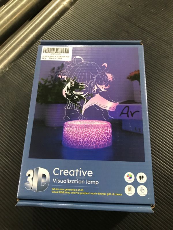Photo 1 of Cartoon My Hero Academia Himiko Toga Anime Figure 3D LED Optical Illusion Bedroom Decor Table Lamp with Remote 7 Colors Acrylic Sleep Night Light Birthday Xmas Gifts for Child Kids