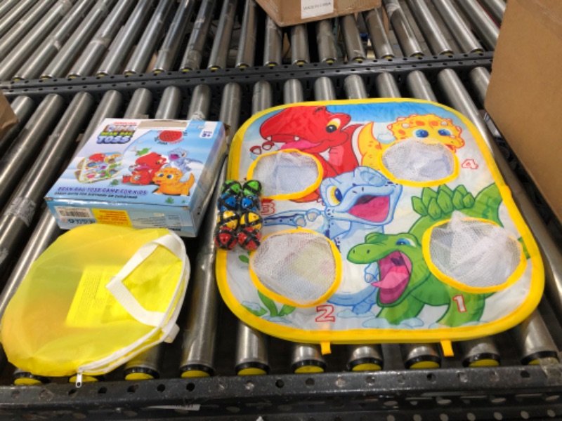 Photo 2 of Gifts for 3 4 5 Year Old Boys Birthday, Toddler Outdoor Toys for Kids Ages 4-8 Outside Bean Bag Toss Game, Sounds When Hit ( Battery Not Included)
