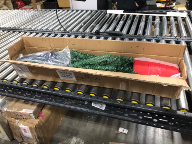 Photo 1 of 5ft Artificial Christmas Tree, Xmas Premium Spruce North Valley Holiday Hinged Pine Decorations Trees for Home Office Party Indoor Outdoor Decoration w/ 450 Branch Tips Easy Assembly, Foldable Base 5 ft