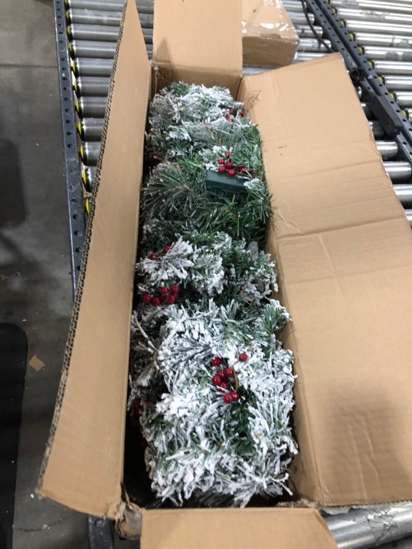Photo 1 of OasisCraft 33inch Pathway Christmas Trees, Pre-Lit Artificial Outside Christmas Trees Set of 2 Outdoor Xmas Trees with Ornaments for Porch, Driveway, Yard, Garden, Holiday Decor