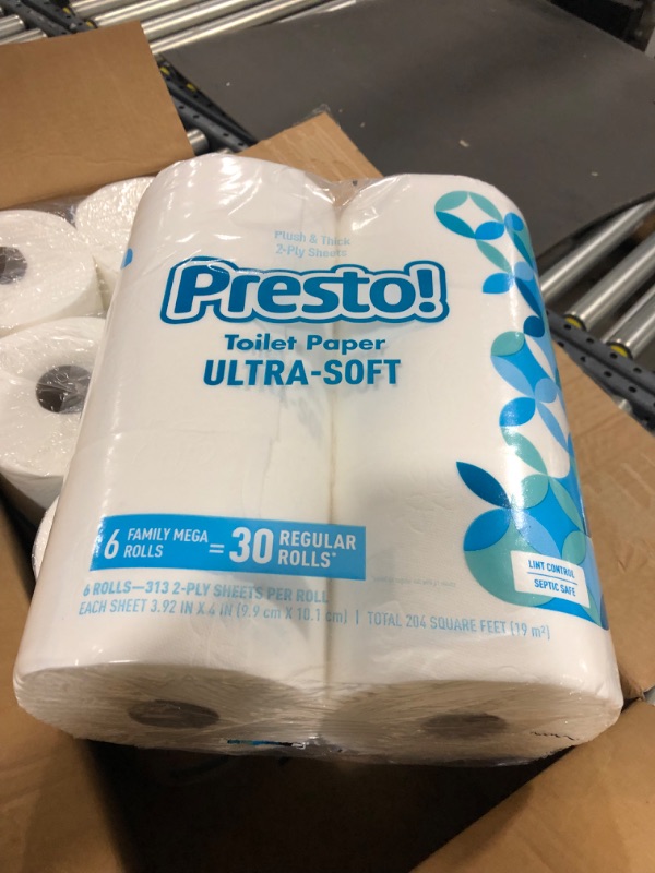 Photo 2 of Amazon Brand - Presto! 308-Sheet Mega Roll Toilet Paper