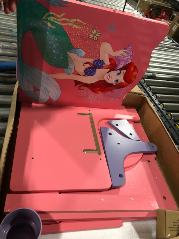 Photo 3 of Delta Children Chair Desk with Storage Bin, Disney Princess Chair Desk Disney Princess