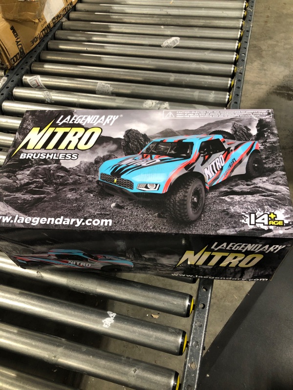 Photo 2 of ***PARTS ONLY*** LAEGENDARY RC Cars - 4x4 Nitro Offroad Short Course RC Truck for Adults and Kids - Fast Speed, Waterproof, Electric, Hobby Grade Car - 1:8 Scale, Brushless, Blue