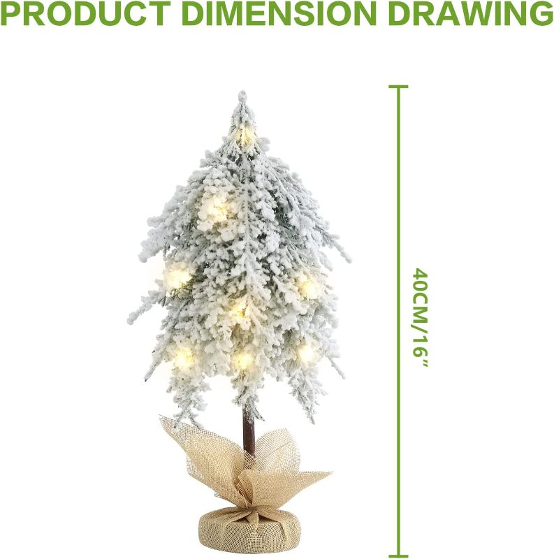 Photo 1 of SY Super Bang Small Mini Flocked Christmas Tree, Little Artificial White Tabletop Xmas Tree Decorations for Home Party Birthday Thankgivings Christmas Decor
Product Dimensions	1"D x 1"W x 1"H