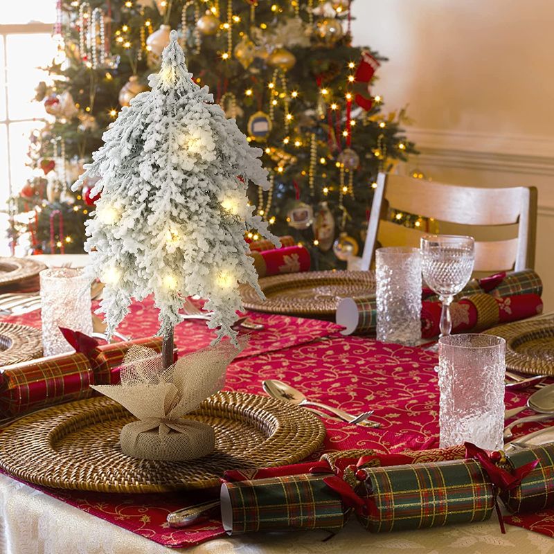 Photo 1 of SY Super Bang Small Mini Flocked Christmas Tree, Little Artificial White Tabletop Xmas Tree Decorations for Home Party Birthday Thankgivings Christmas Decor
Product Dimensions	1"D x 1"W x 1"H