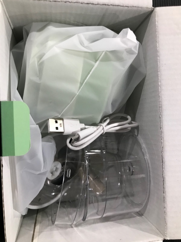 Photo 1 of 4 in 1 Portable Handheld Electric Vegetable Cutter Set, Multifunction Wireless Food Processor, Mini Food Chopper with Brush and Spatula for Garlic Chili Onion Ginger Meat Celery Cucumber
