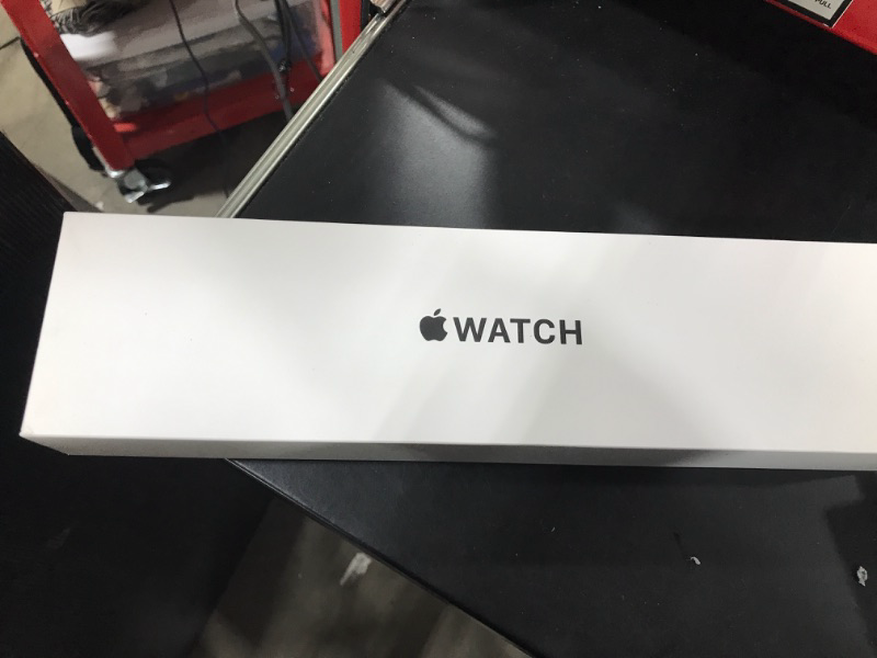 Photo 1 of Apple Watch SE (2nd Gen) [GPS 40mm] Smart Watch w/Midnight Aluminum Case & Midnight Sport Band - M/L. Fitness & Sleep Tracker, Crash Detection, Heart Rate Monitor, Retina Display, Water Resistant Midnight Aluminium Case with Midnight Sport Band 40mm 40mm 