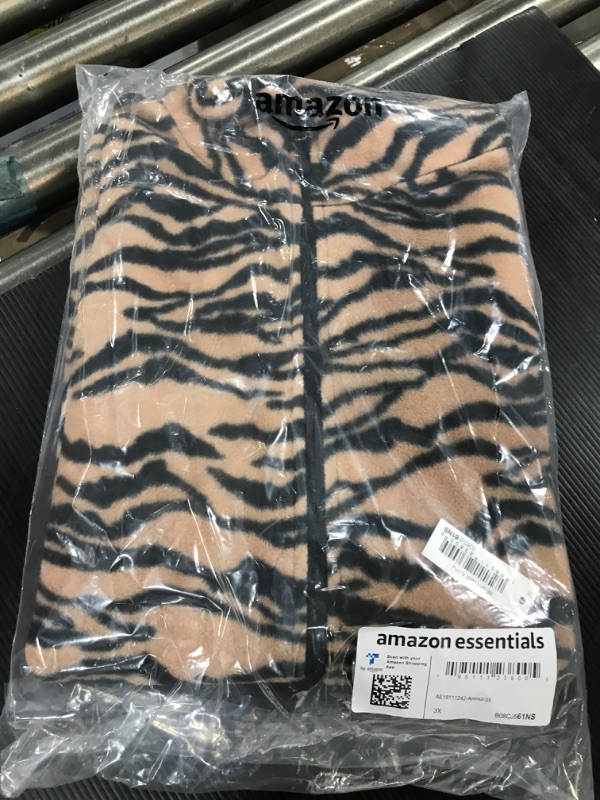 Photo 2 of Amazon Essentials Women's Classic-Fit Sleeveless Polar Soft Fleece Vest (Available in Plus Size) Polyester Animal 3X