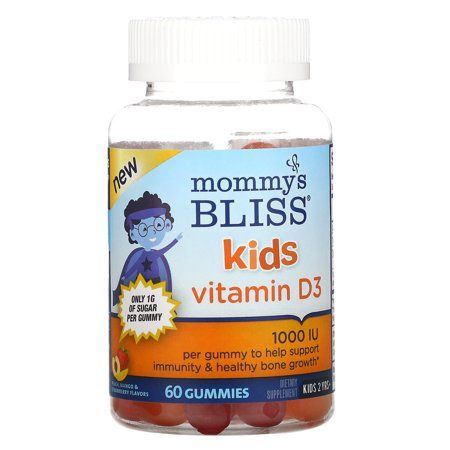 Photo 1 of 3 PACKS OF Kids Vitamin D3 Peach Mango & Strawberry Flavors 1 000 IU 60 Gummies Mommy S Bliss
