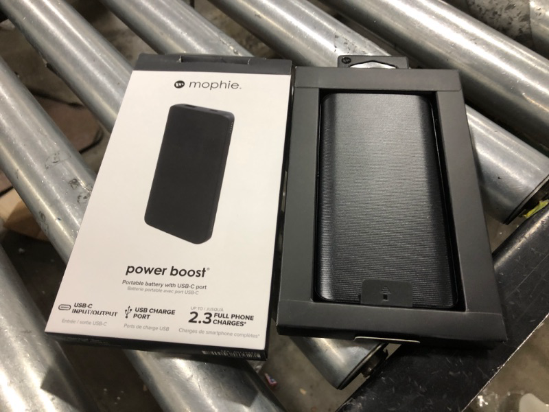 Photo 2 of mophie Power Boost (10K)- Black - PowerStation containing Large Internal Battery and Versatile USB-C Port