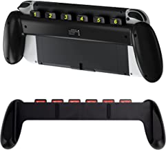 Photo 1 of Grip for Nintendo Switch OLED with 6 Game Cartridges Storage Slots, Handheld Mode Switch Case, Comfortable & Ergonomic Grip Case (Black)
