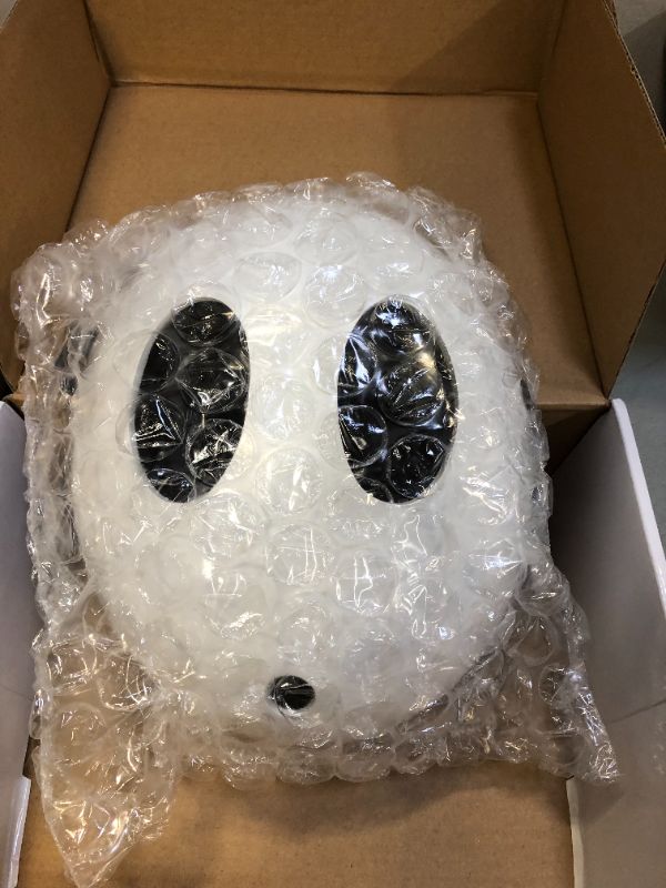 Photo 1 of Halloween Shy Guy Mask Cosplay Costume White Resin Mask Fancy Dress Collection Accessories