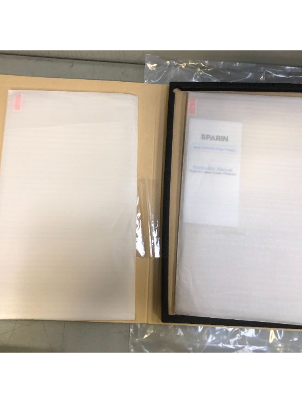 Photo 1 of 2 Pack SPARIN Screen Protector Compatible with iPad Pro 12.9 Inch without Home Button, Tempered Glass Screen Protector Work with Face ID
