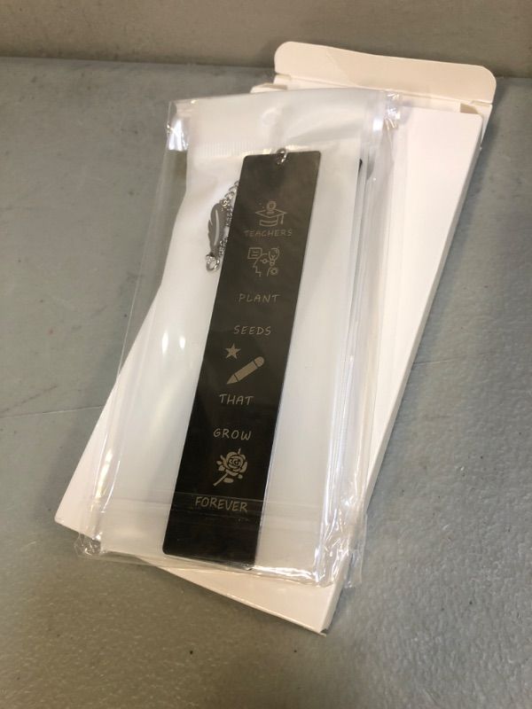 Photo 1 of 6 Packs Teacher Bookmark Metal Bookmarks Teacher Appreciation Gifts End of The Year Teacher Gifts Graduation Thank You Teacher Book Marker Teacher Appreciation Bookmark with Leaf Pendant for School