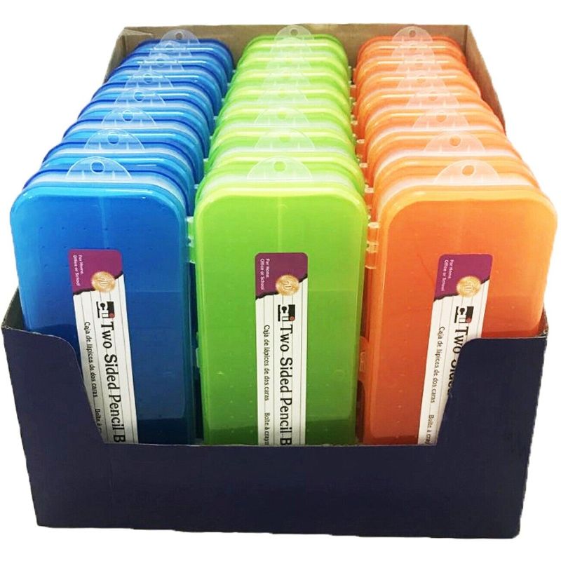 Photo 1 of CLI Double-sided Pencil Boxes 24 Pack 