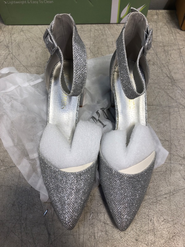 Photo 1 of DREAM PAIRS Oppointed-Ankle Women's Pointed Toe Ankle Strap D'Orsay High Heel Stiletto Pumps Shoes. SIZE 10 

