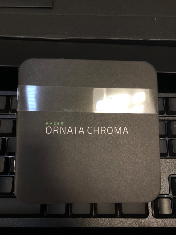 Photo 5 of Razer Ornata Chroma Gaming Keyboard: Hybrid Mechanical Key Switches - Customizable Chroma RGB Lighting - Individually Backlit Keys - Detachable Plush Wrist Rest - Programmable Macro Functionality
