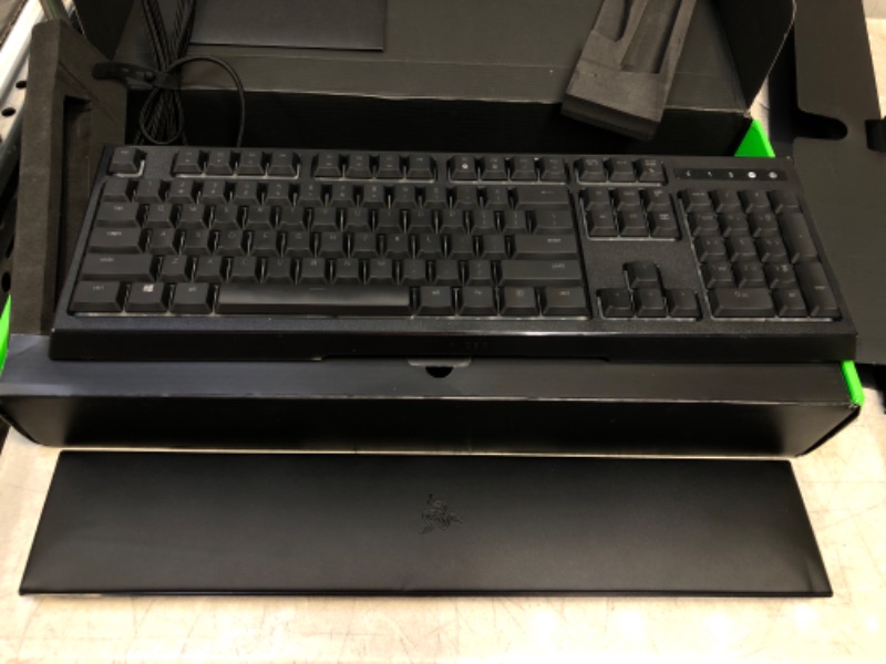 Photo 4 of Razer Ornata Chroma Gaming Keyboard: Hybrid Mechanical Key Switches - Customizable Chroma RGB Lighting - Individually Backlit Keys - Detachable Plush Wrist Rest - Programmable Macro Functionality
