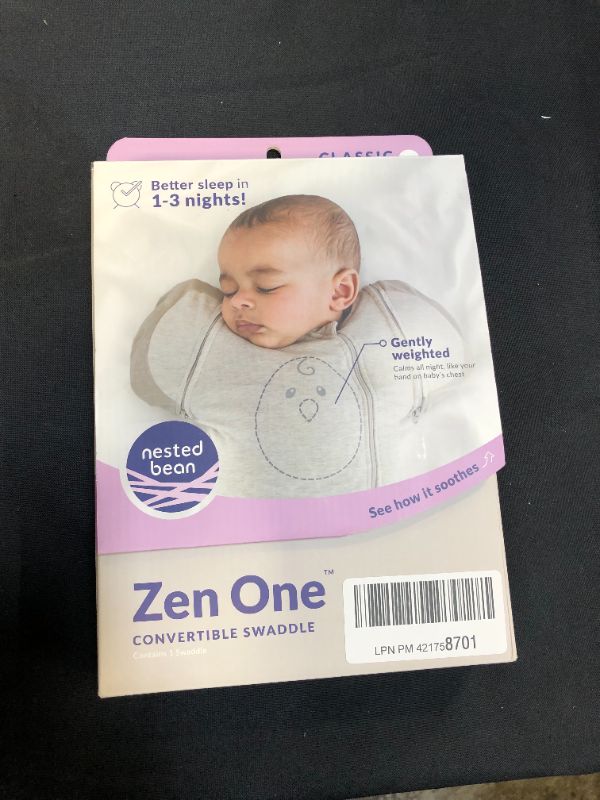 Photo 3 of Nested Bean Zen One - Gently Weighted Swaddle, Baby: 3-6 Months, 11- 16 lbs, Arms Free/in/Out Swaddle, Helps to Reduce Moro (Startle) Reflex, Unisex, TOG 1.0, Machine Washable, Spring Collection (SMALL)
