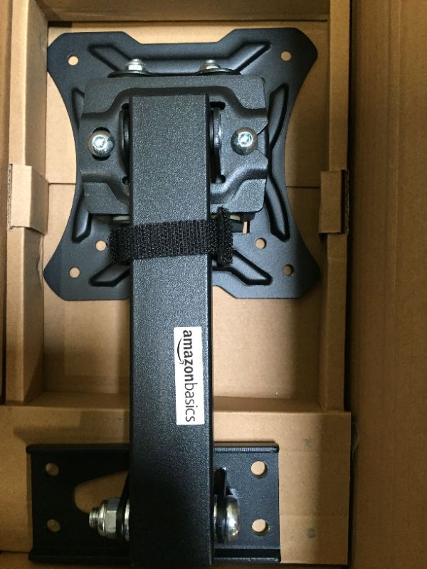 Photo 2 of Amazon Basics Single Arm Swivel and Tilt TV Wall Mount, fits TVs 13-23" up to 44lbs
