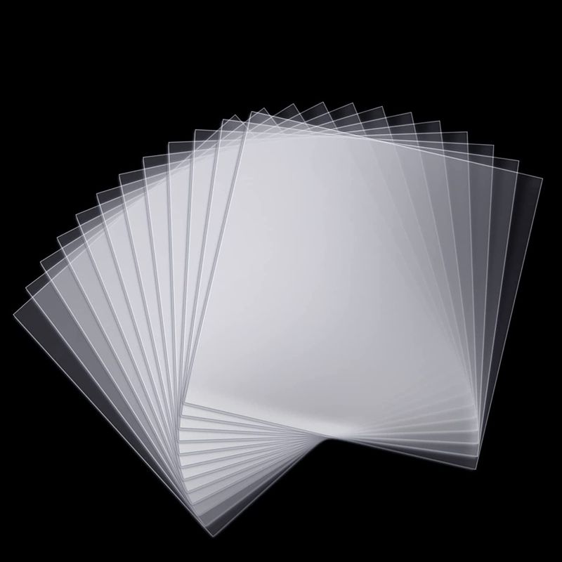 Photo 1 of 30 Pieces Blank Stencil Sheets Square Blank Mylar Templates 6 x 6 Inch Blank Stencils DIY Craft Clear Sheets for DIY Tool Stencils Supplies (10 mil/ 0.25 mm Thick)