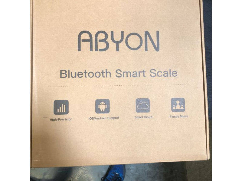 Photo 2 of ABYON Bluetooth Smart Bathroom Scale for Body Weight Digital Body Fat Scale,Auto Monitor Body Weight,Fat,BMI,Water, BMR, Muscle Mass with Smartphone APP,Fitness Health Scale
