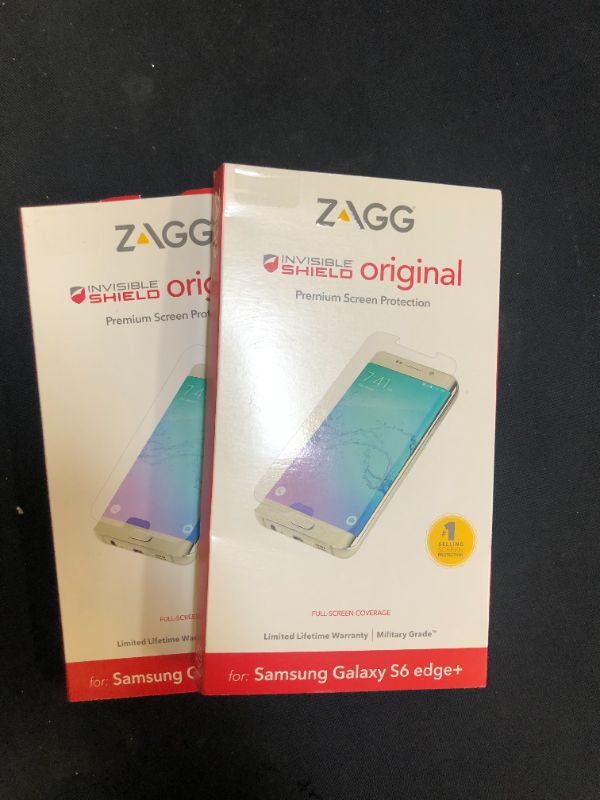 Photo 2 of ZAGG InvisibleShield Original Screen Protector for Sampsung Galaxy S6 Edge Plus
2 pack