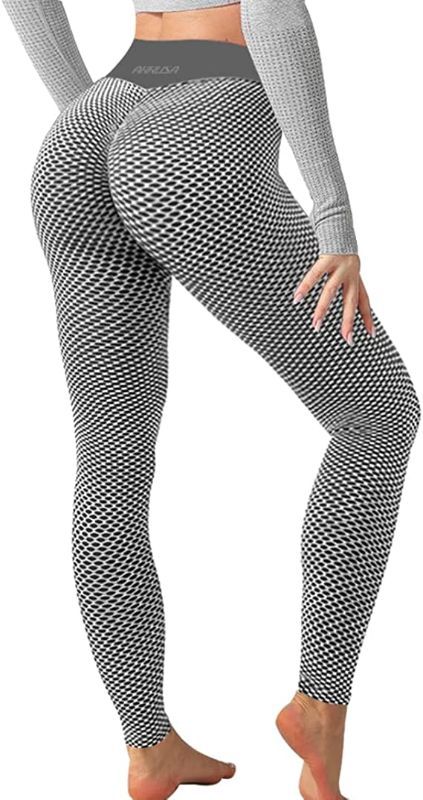 Photo 1 of ARRUSA TIK Tok High Waist Butt Lifting Leggings, Tummy Control Workout Tights, Women Yoga Pants for Gym Sports l- adult
m- adult