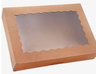 Photo 1 of 20-Pack Bakery Boxes with Window, 12" x 8" x 2.5" Cookie Boxes, Treat Boxes, Large Donut   DESIGN MAY VARY SEE 2ND PHOTO
