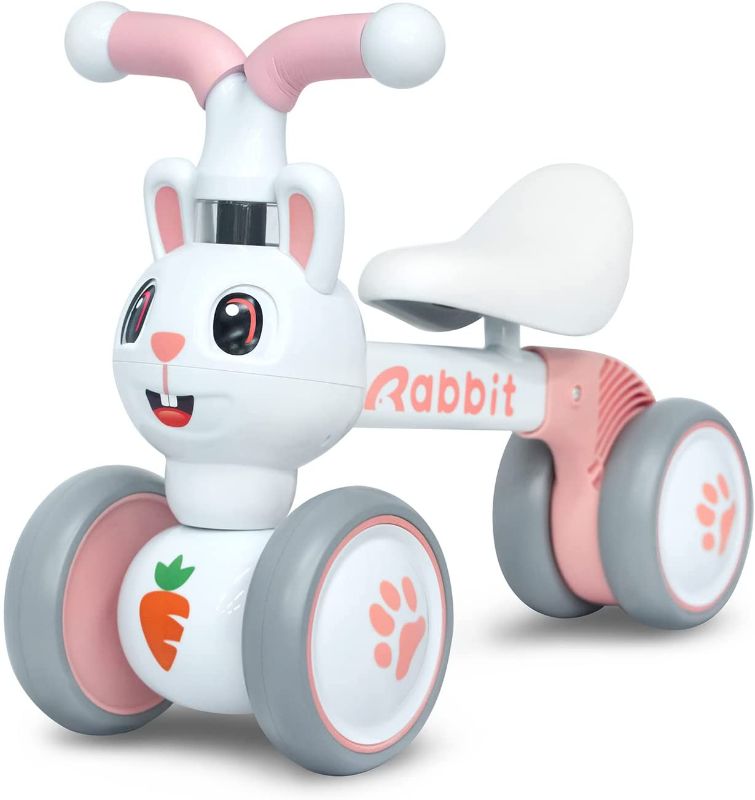 Photo 1 of YGJT Baby Balance Bikes Bicycle Kids Toys Riding Toy for 1 Year Boys Girls 10-36 Months Baby's First Bike First Birthday Gift (Rabbit)
