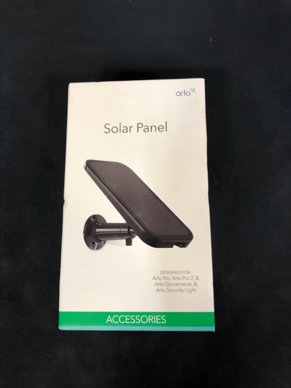 Photo 2 of Arlo Solar Panel - Arlo Certified Accessory - Charge Select Arlo Cameras with the Power of the Sun, Works with Arlo Pro, Pro 2, Go and Security Lights, Black - VMA4600
