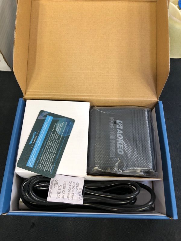 Photo 1 of Aokeo 1-Channel 48V Phantom Power Supply with Adapter, Bonus+XLR 3 Pin Microphone Cable for Any Condenser Microphone Music Recording Equipment
