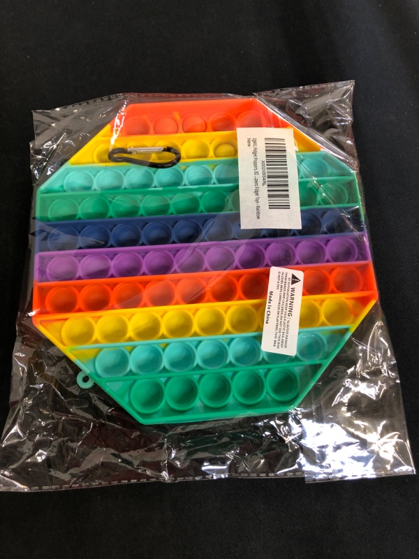 Photo 1 of DJJKKL Fidget Toys Pop Its Fidget,Poppet Fidget Sensory Toys Stress Relief Autism ADHD Special Needs Pressure Relieving Toys Poppers Fidget Girls Boys Teens & Adults Rainbow Octagon Silicone Toys
