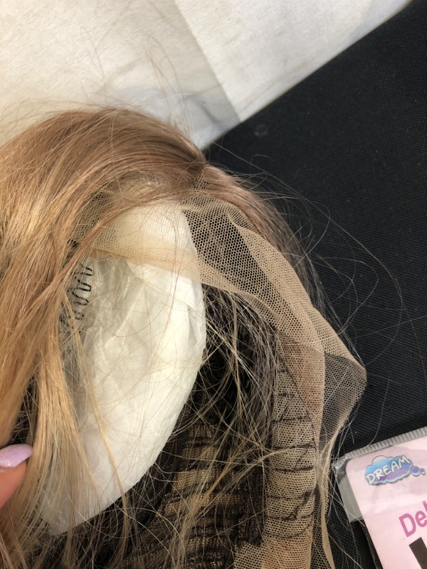 Photo 2 of ***WIG SPECIAL***
2 LACE FRONT WIGS, 1 BLONDE 22" W HIGH & LOW LIGHTS, 1 DARK BROWN/BLACK 16" W/ CURLS AND CURTAIN BANGS
***SOLD AS IS***
-REAL HUMAN HAIR UNKNOWN-