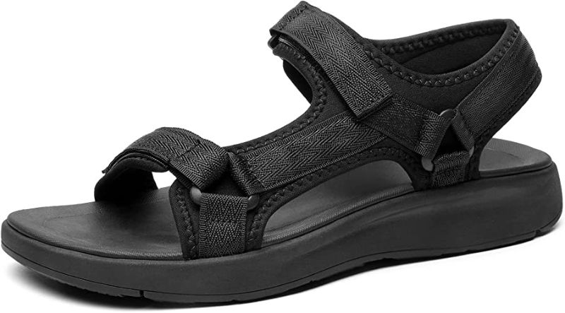 Photo 1 of Bruno Marc Men’s Sport Sandals Outdoor Walking Arch Support Trail Sandals, SIZE 10, COLOR BLACK