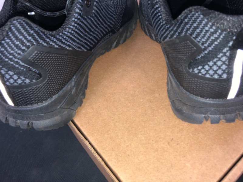Photo 1 of MENS GREY & BLACK SNEAKERS / EXERCISE SHOES . SIZE 12