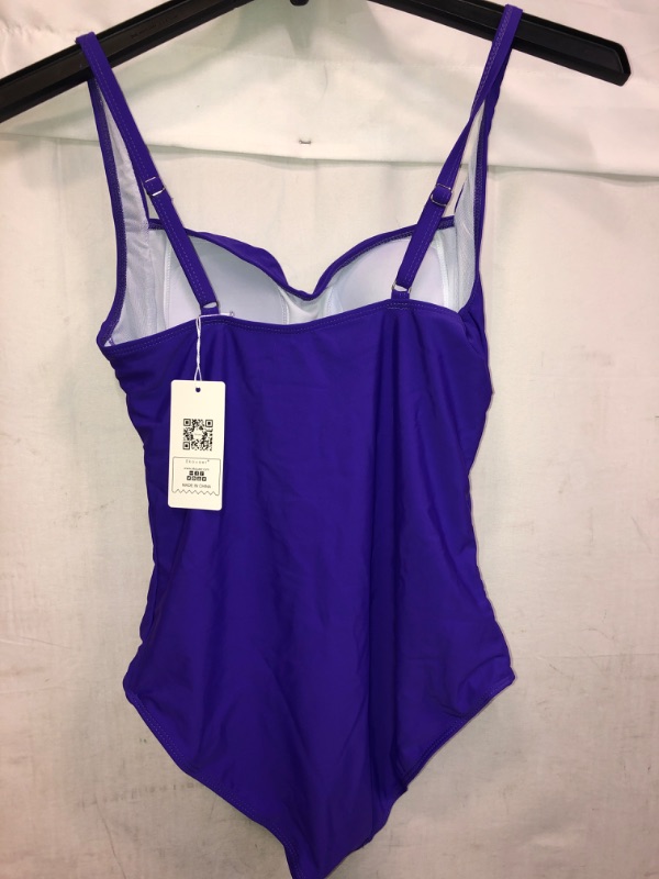 Photo 2 of EKOUAER PURPLE 1 PIECE BATHING SUIT, SIZE LARGE