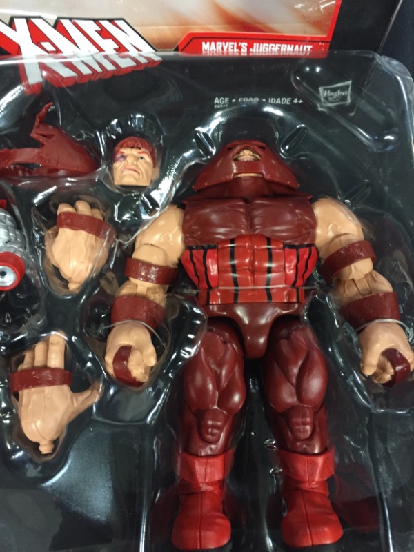 Photo 4 of Marvel Legends 80th Anniversary X-Men Colossus & Juggernaut 2-Pack
 (ITEM IS MISSING BOTH COLOOSSUS HAND SETS, PACKAGING IS SLIGHTLY DAMAGED)